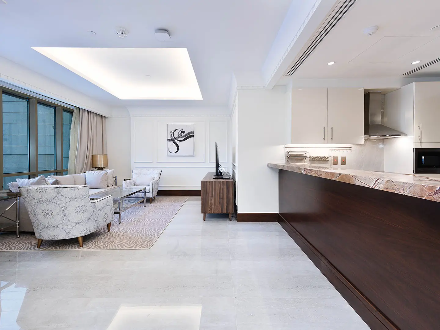 Elegant space with soft lighting