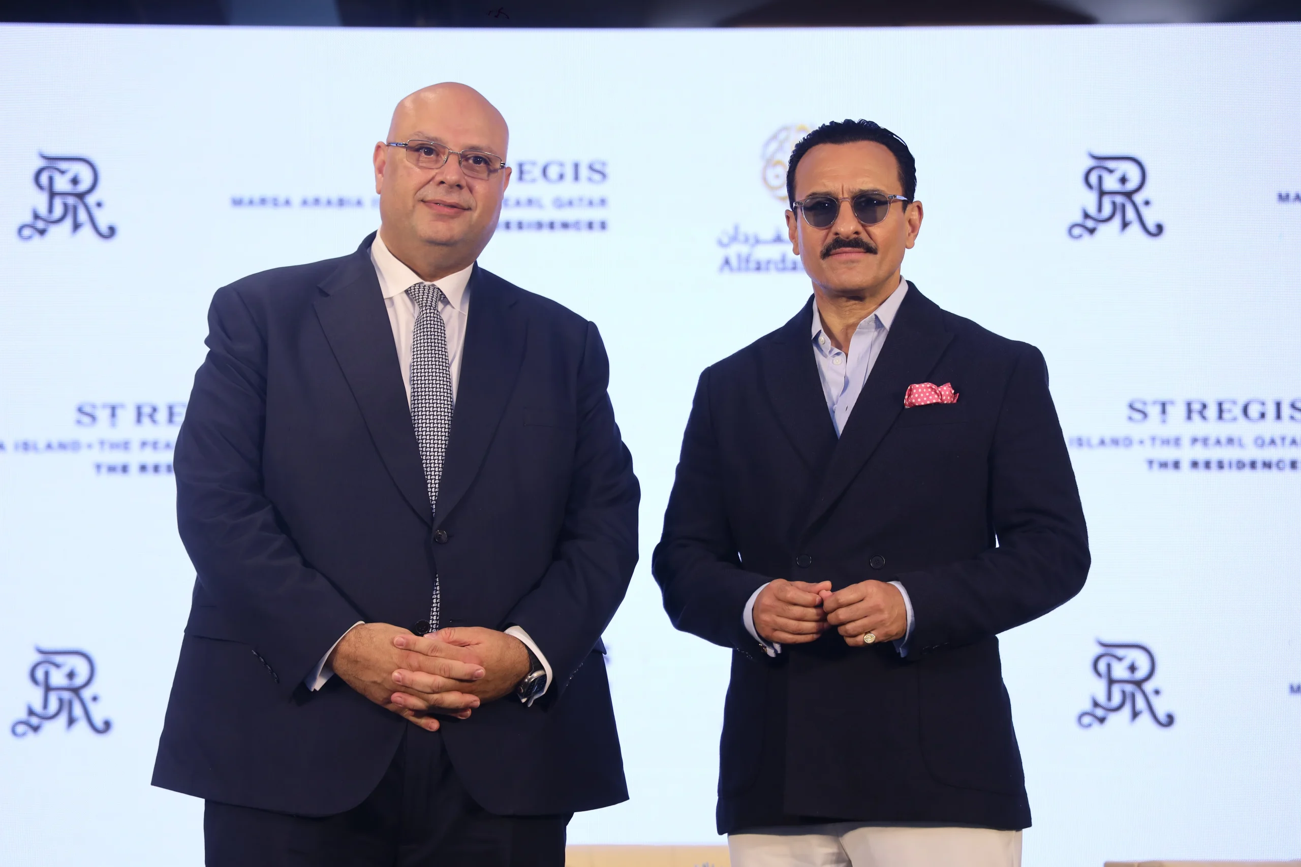 Formal portrait of two men in suits