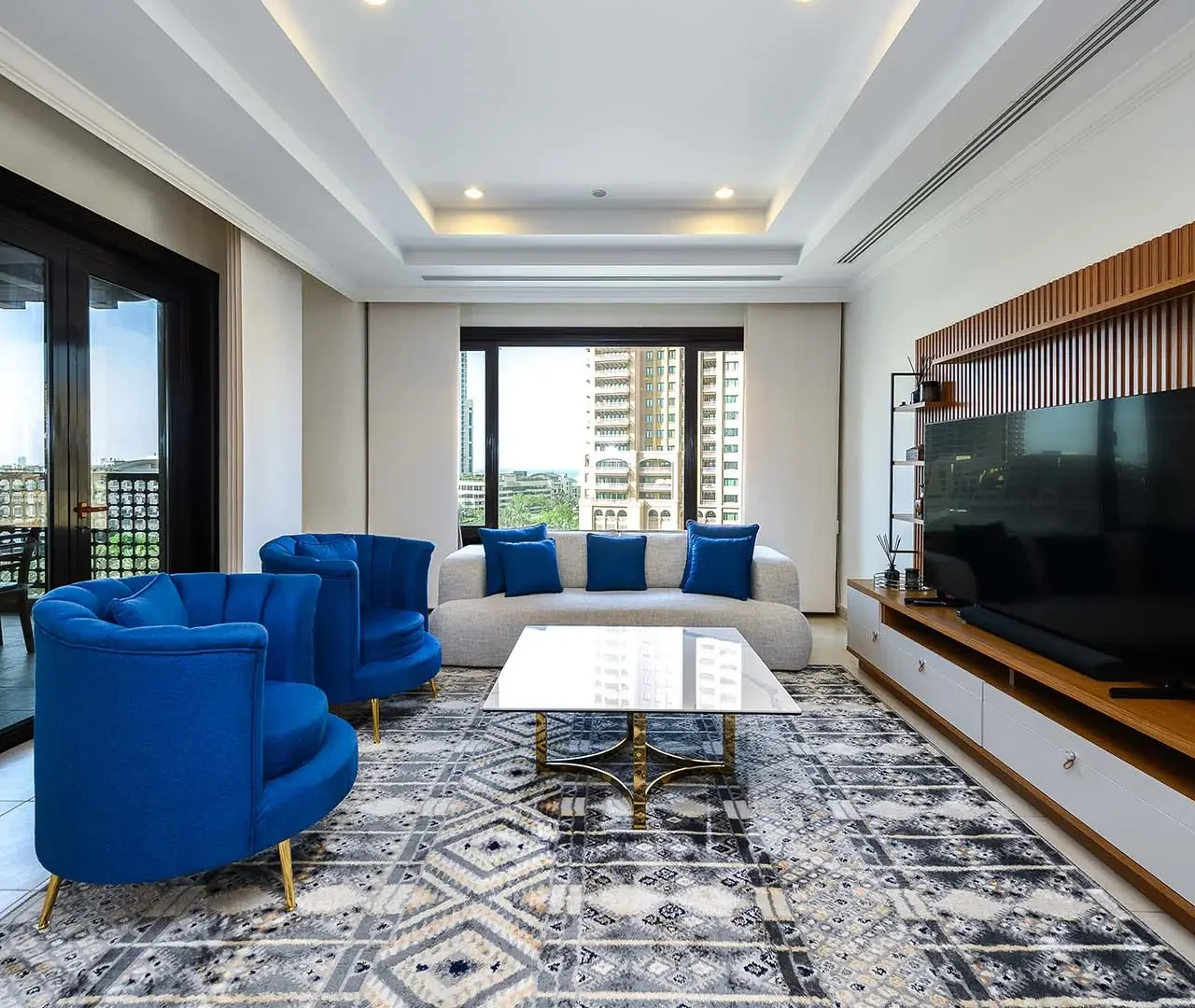 Chic apartment with modern furniture