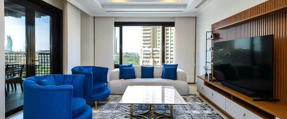 Chic apartment with modern furniture