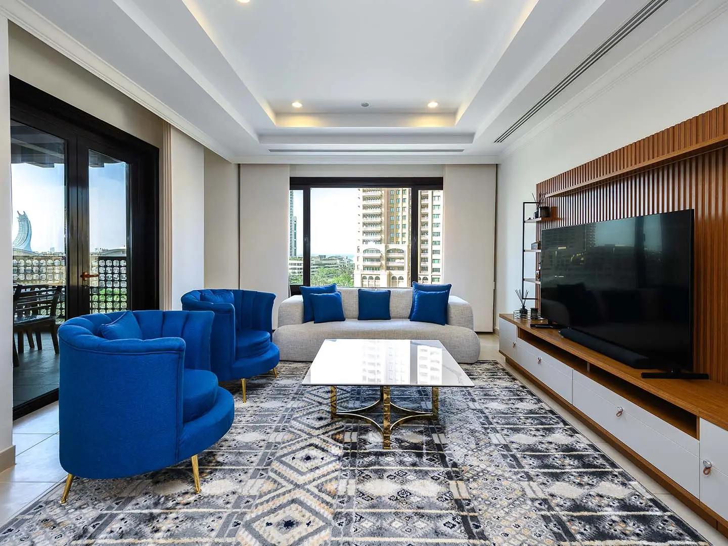 Chic apartment with modern furniture