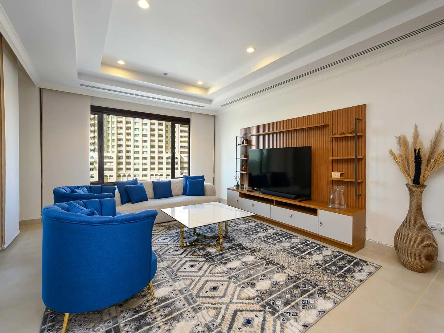 Elegant interior with cozy seating