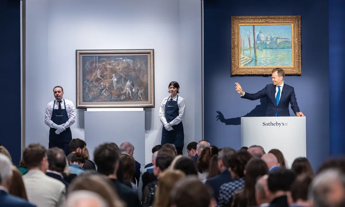 Auction scene