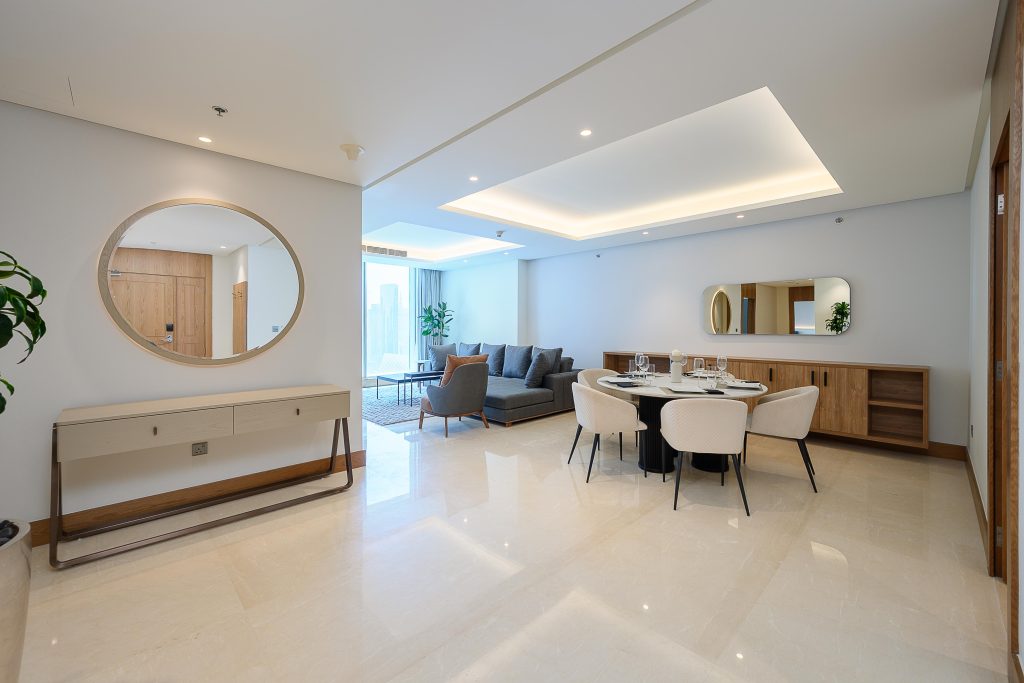 High-Floor 2-Bedroom Apartment with Water & City Views in West Bay
