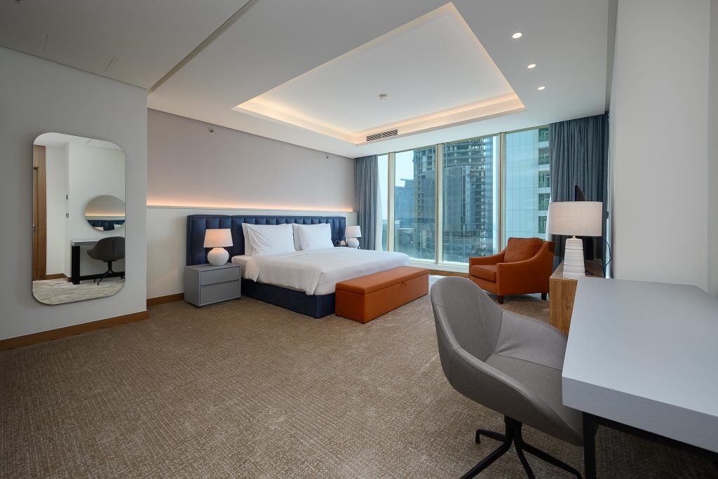 High-Floor 2-Bedroom Apartment with Water & City Views in West Bay