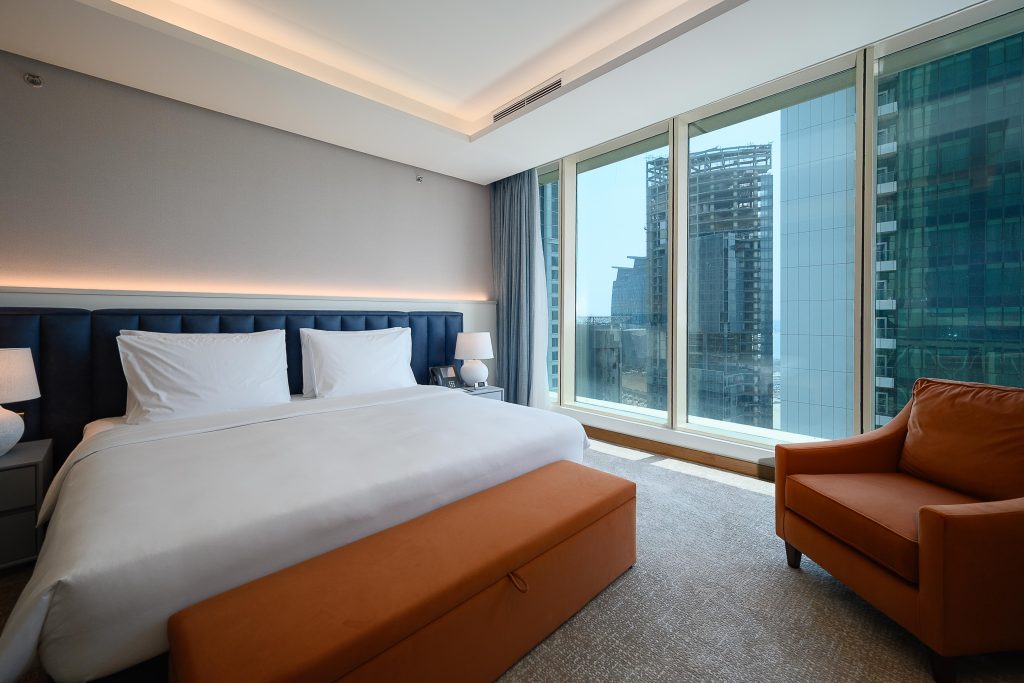 High-Floor 2-Bedroom Apartment with Water & City Views in West Bay