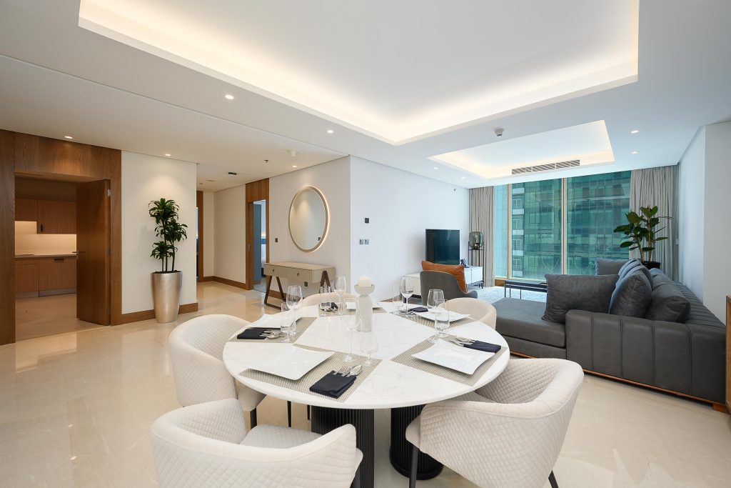 High-Floor 2-Bedroom Apartment with Water & City Views in West Bay
