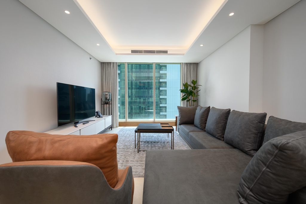 High-Floor 2-Bedroom Apartment with Water & City Views in West Bay